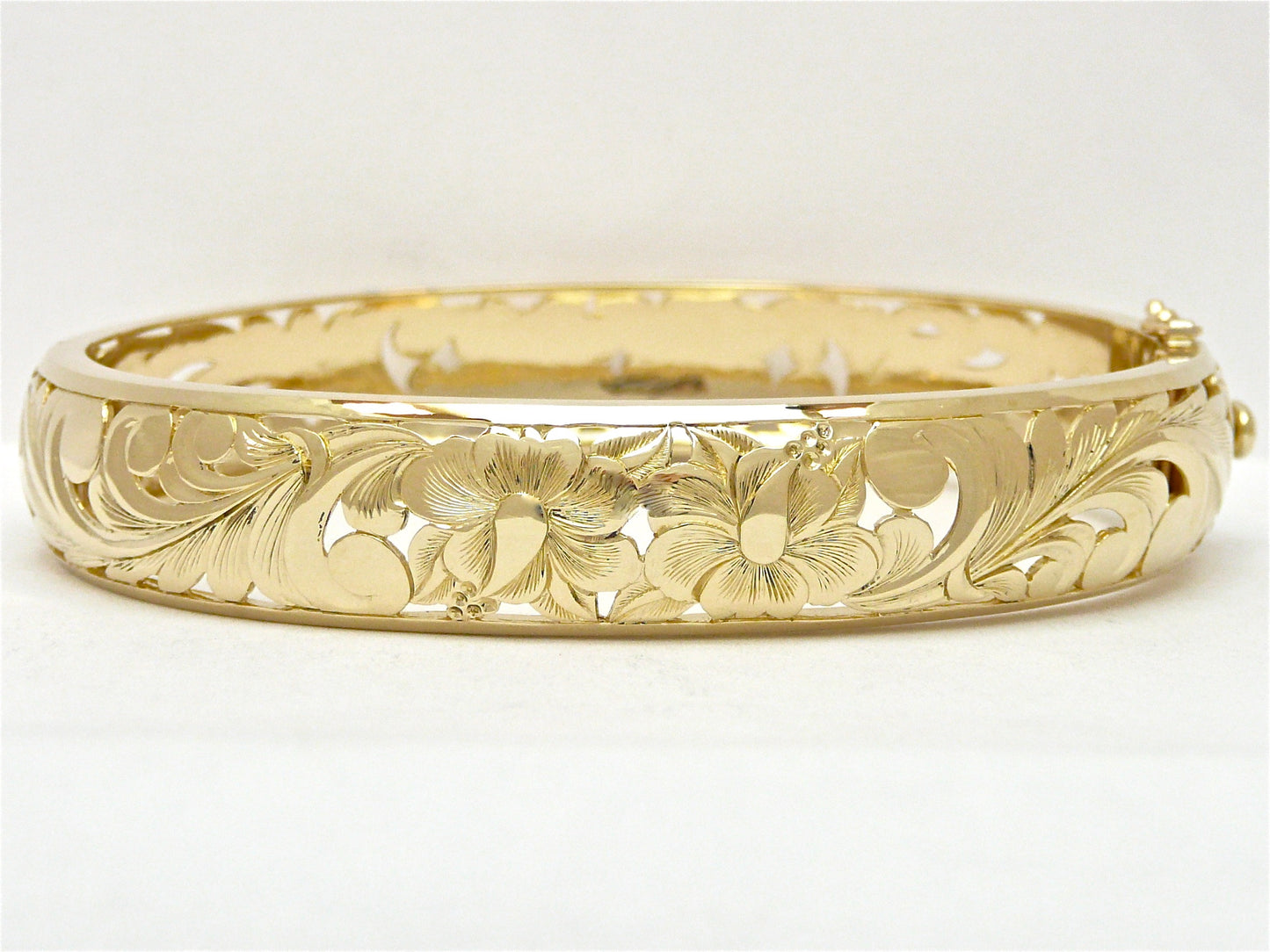Hibiscus Flower Bangle - 12mm image 0