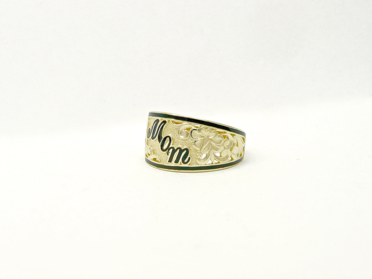 12mm 14k gold Mom ring image 0