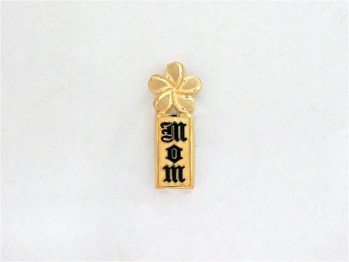 Plumeria Mom Vertical Pendant #3 image 0