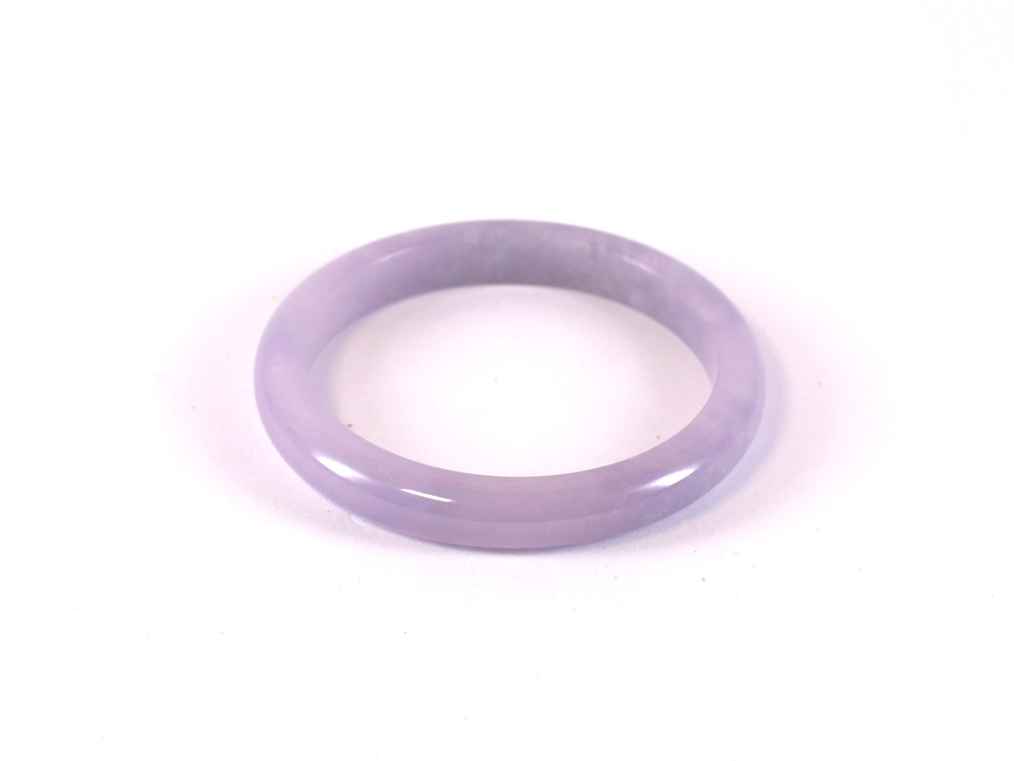 Purple Round Jade Bangle image 0