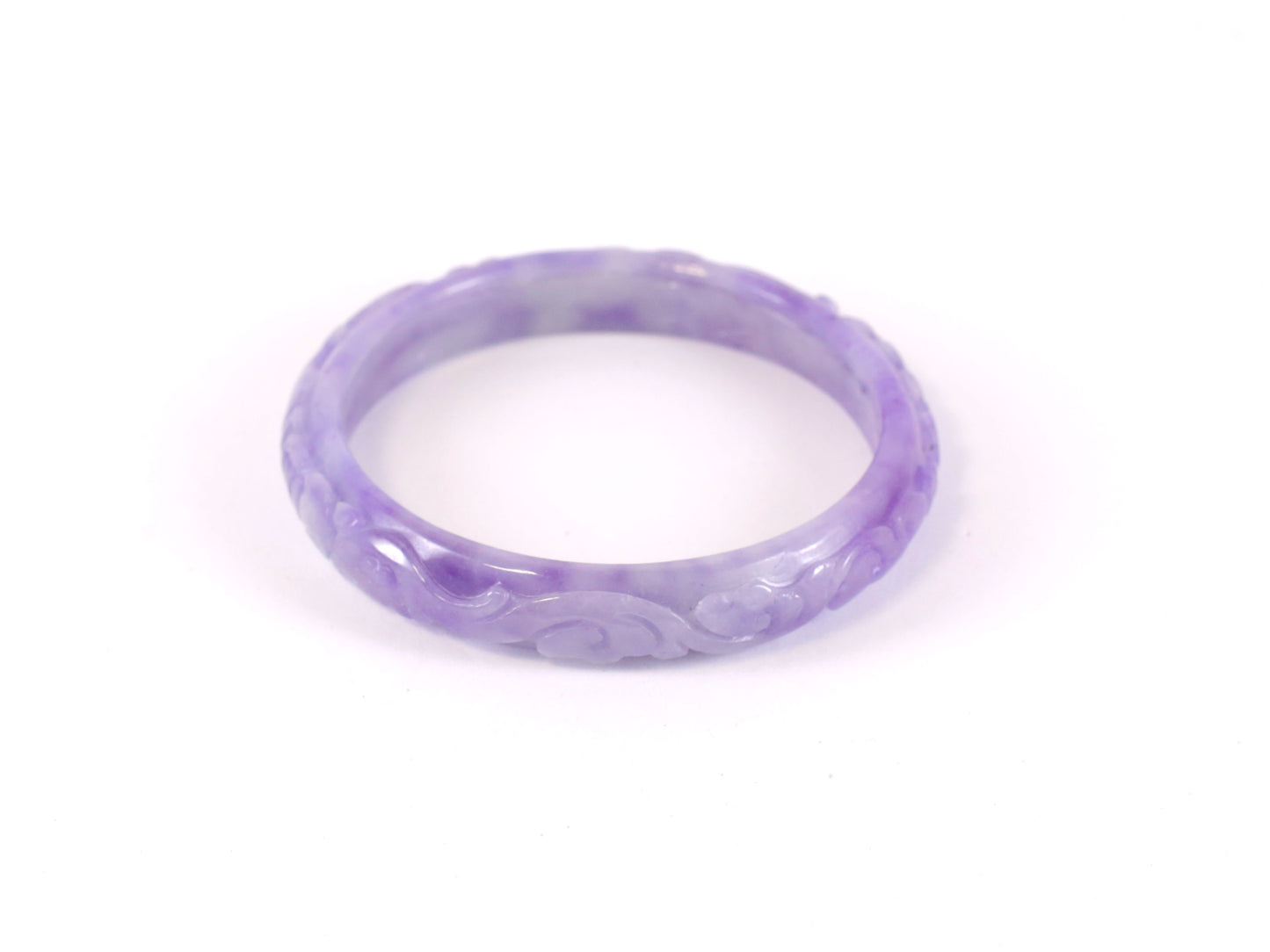 Purple Jade Cloud Bangle image 0