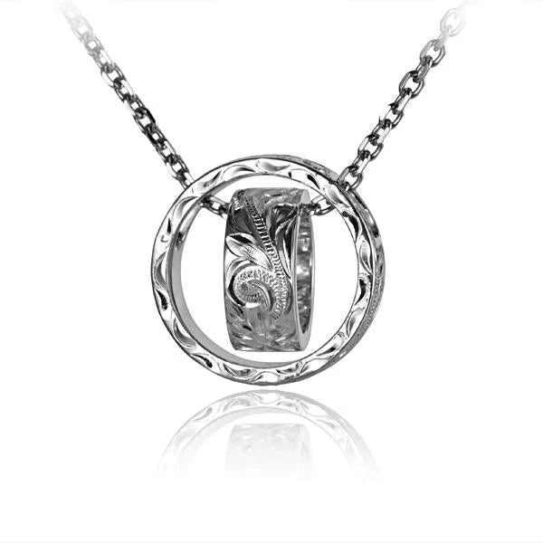 Scroll Circle + Ring Pendant image 0