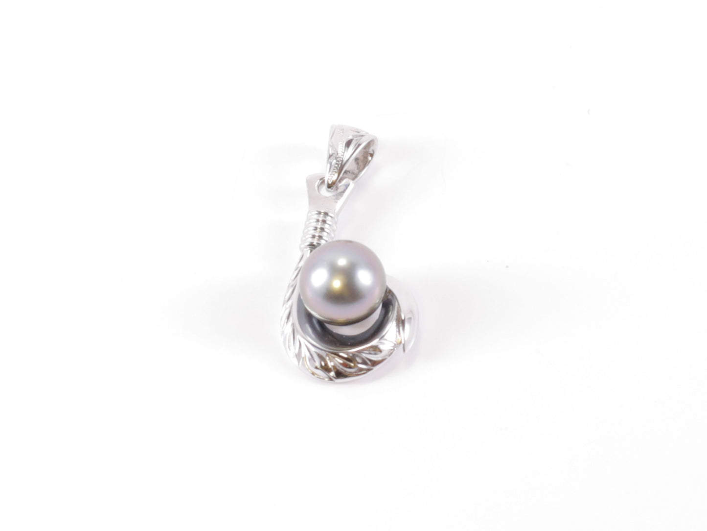 Tahitian Pearl Fish Hook Pendant image 0