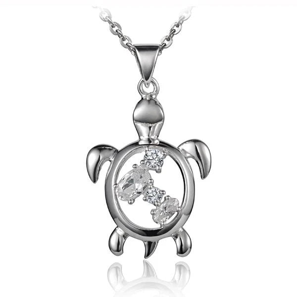 Honu 4 CZ Pendant image 0