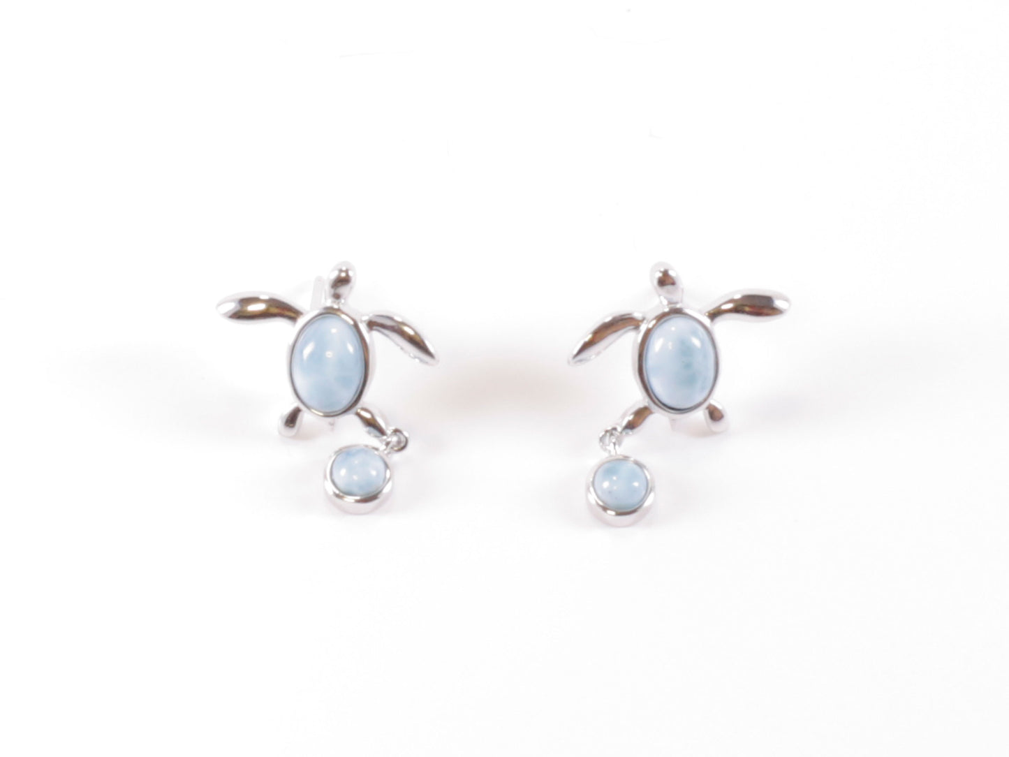 Silver Turtle Earring image 0