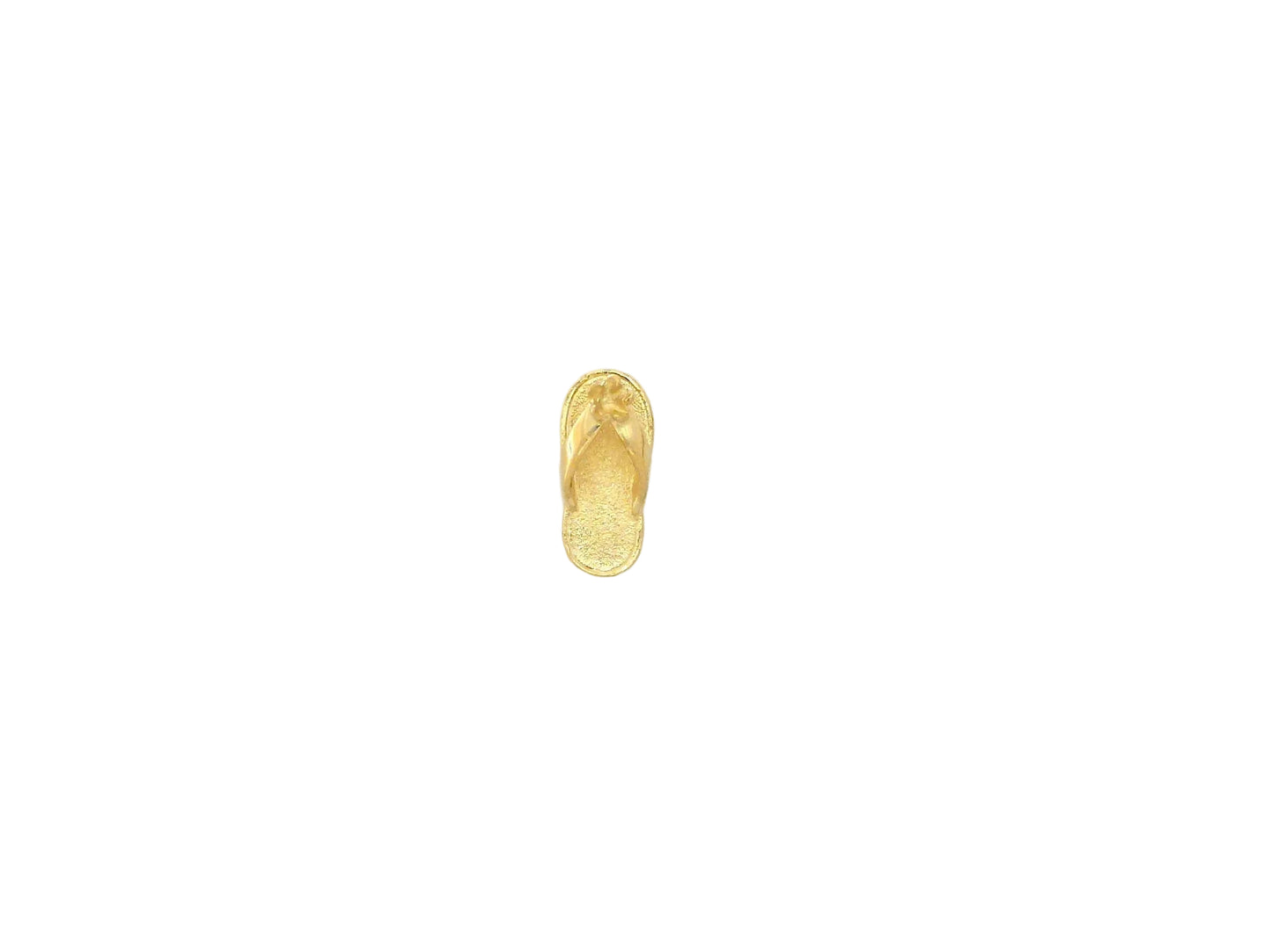 14K gold baby slipper pendant featuring a delicate design, perfect as a keepsake or gift for new parents.