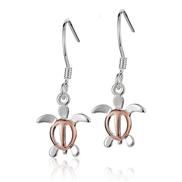 Honu (S) PG Plated Hook Earring image 0