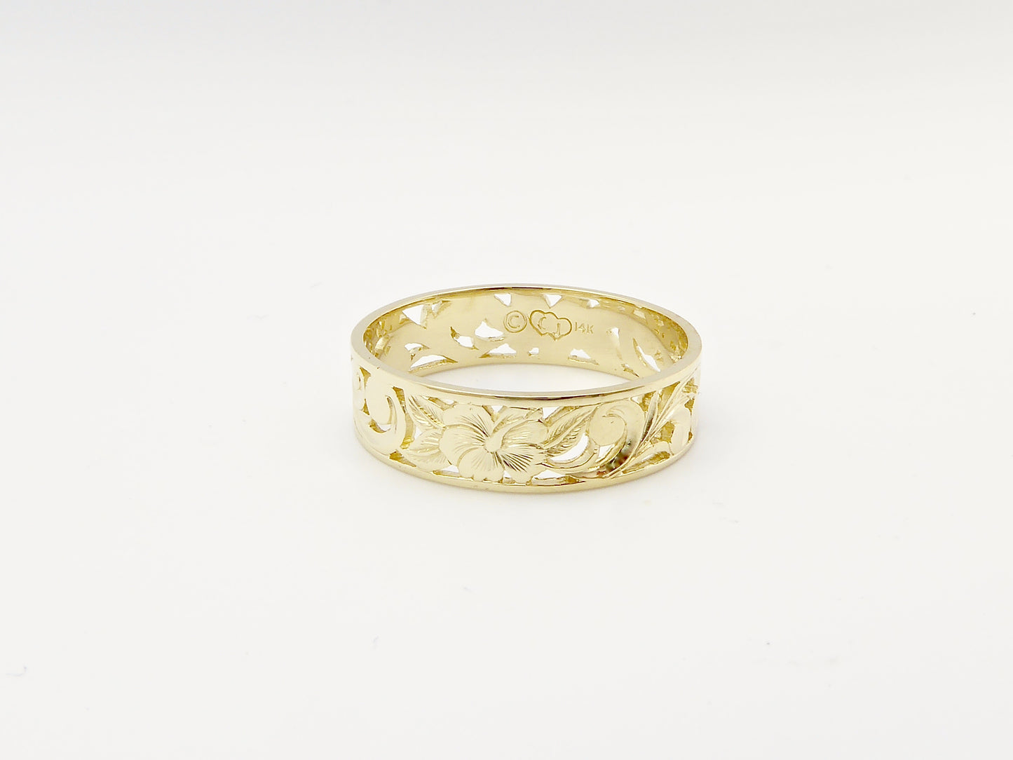 Cut-Out Hibiscus Ring - 6mm image 0