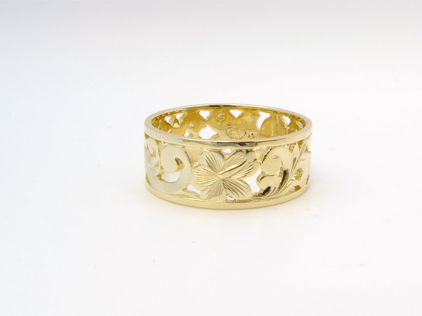 Cut-Out Hibiscus Ring - 8mm image 0