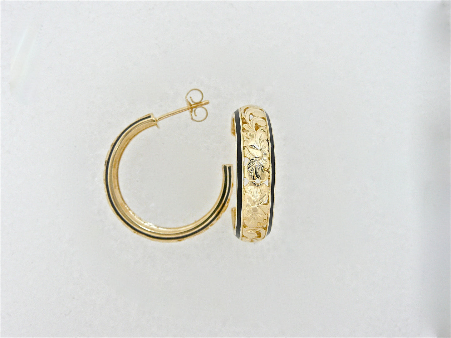 Dome Hoop Earring - Long/6mm image 0