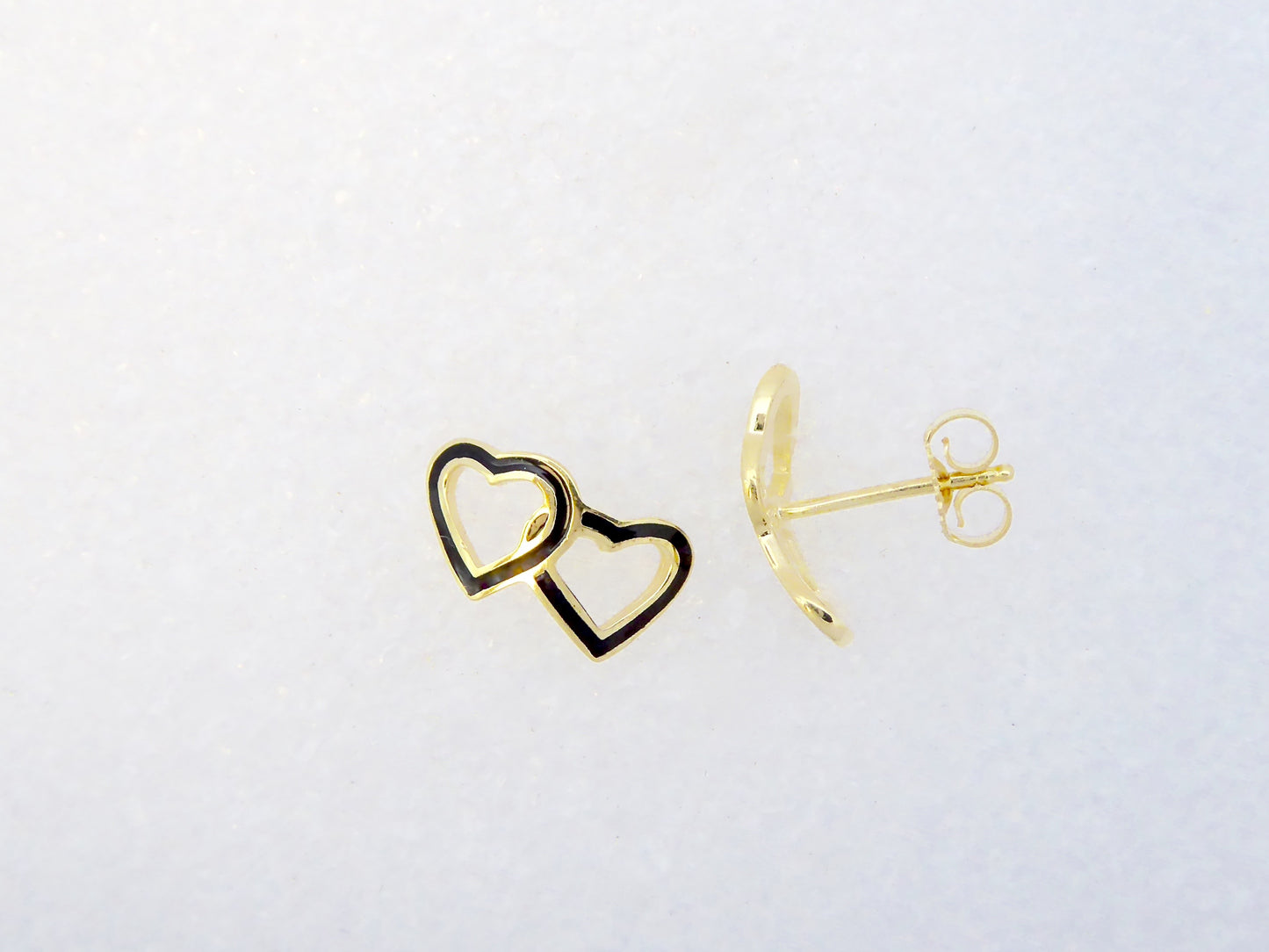 Double Heart BB Earring image 0