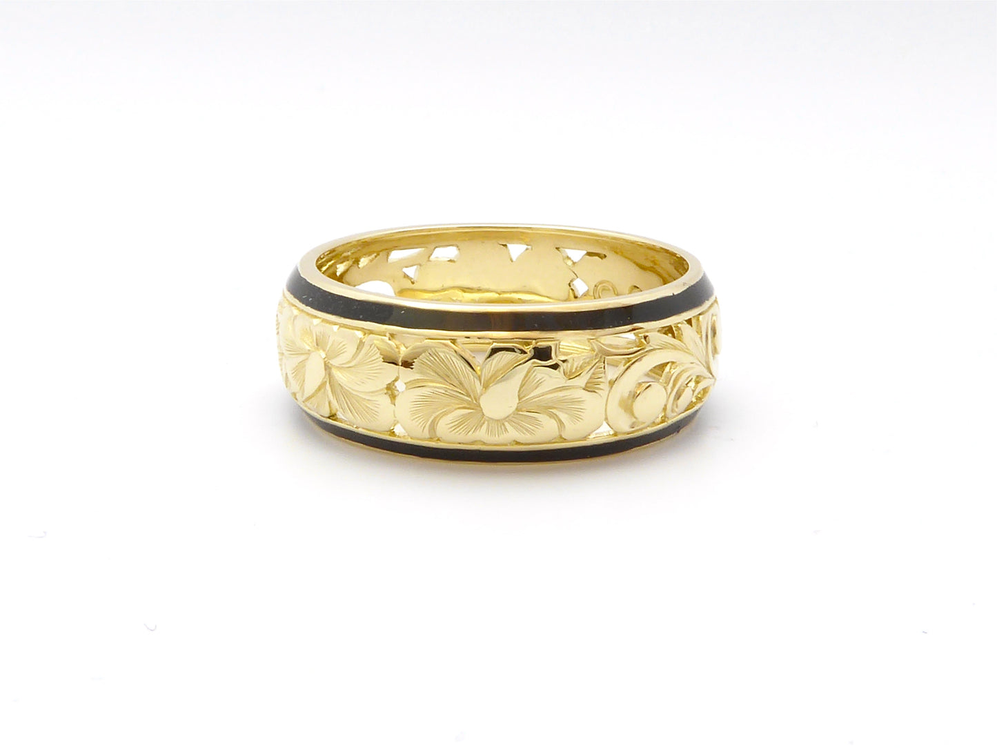 Hibiscus Dome Ring - 8mm image 0