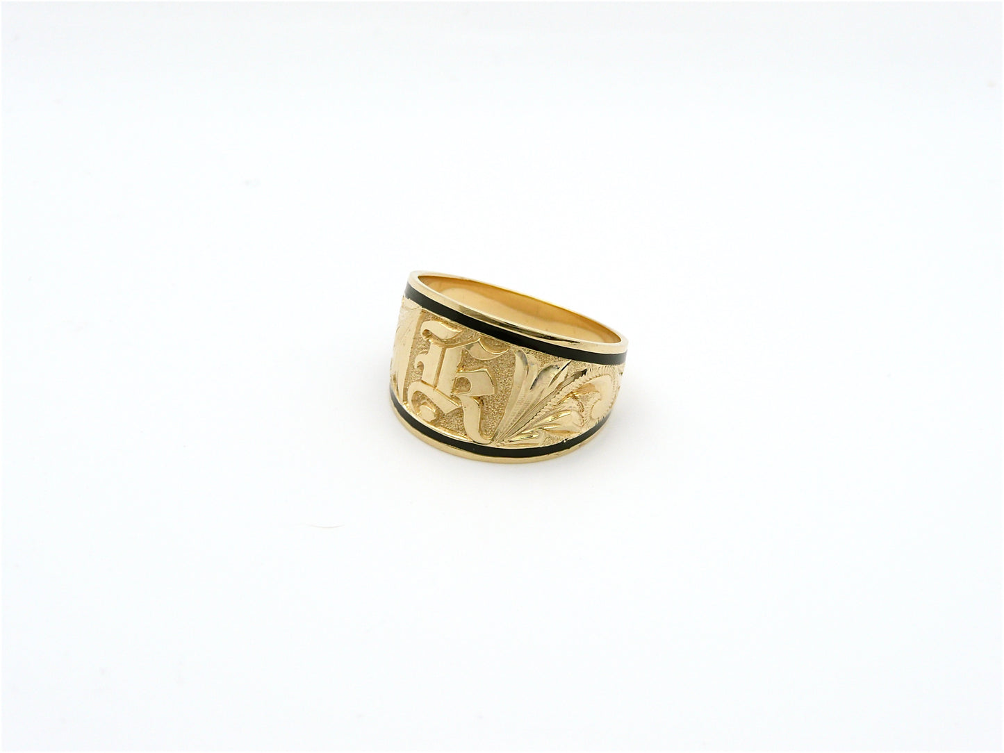 Gold Letter Black Inlay image 0