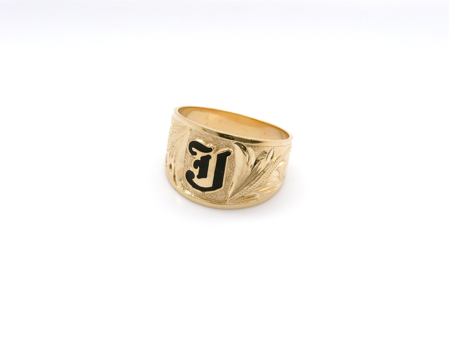 Gold Ring Black Inlay image 0