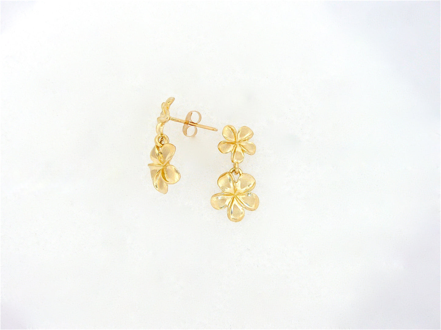 Plumeria #1, 2 Stud Earring image 0