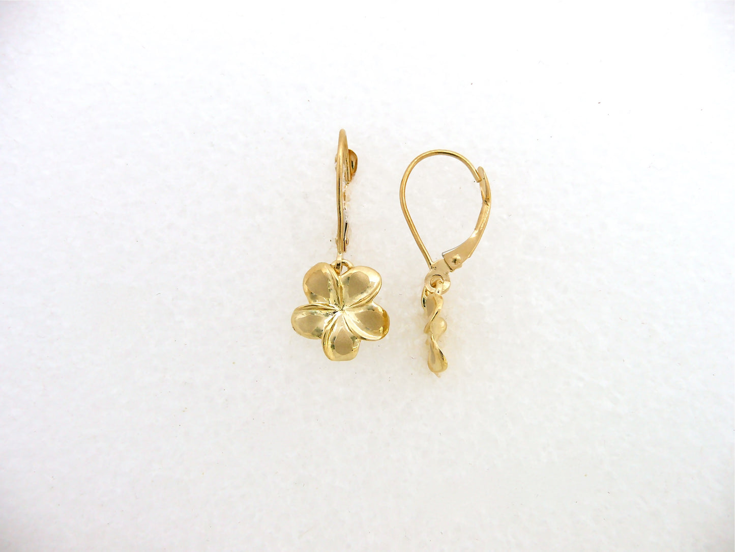 Plumeria Lever Back Earring #2 image 0