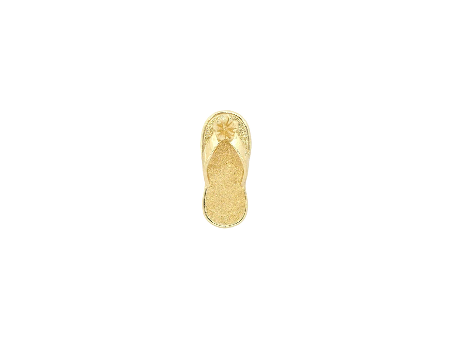 Large 14K gold slipper pendant featuring a detailed design, ideal for jewelry or necklace accessories.