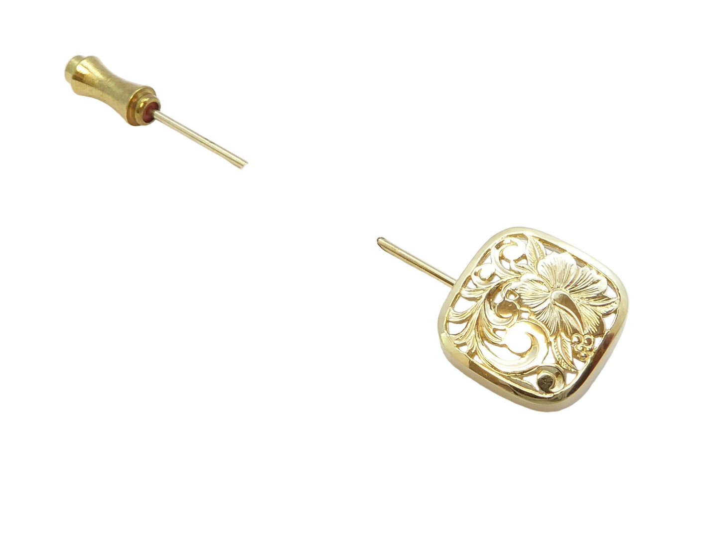 14K Puanani Stickpin PL/Sm — Hawaiian jewelry from Ashley's Gift Shop