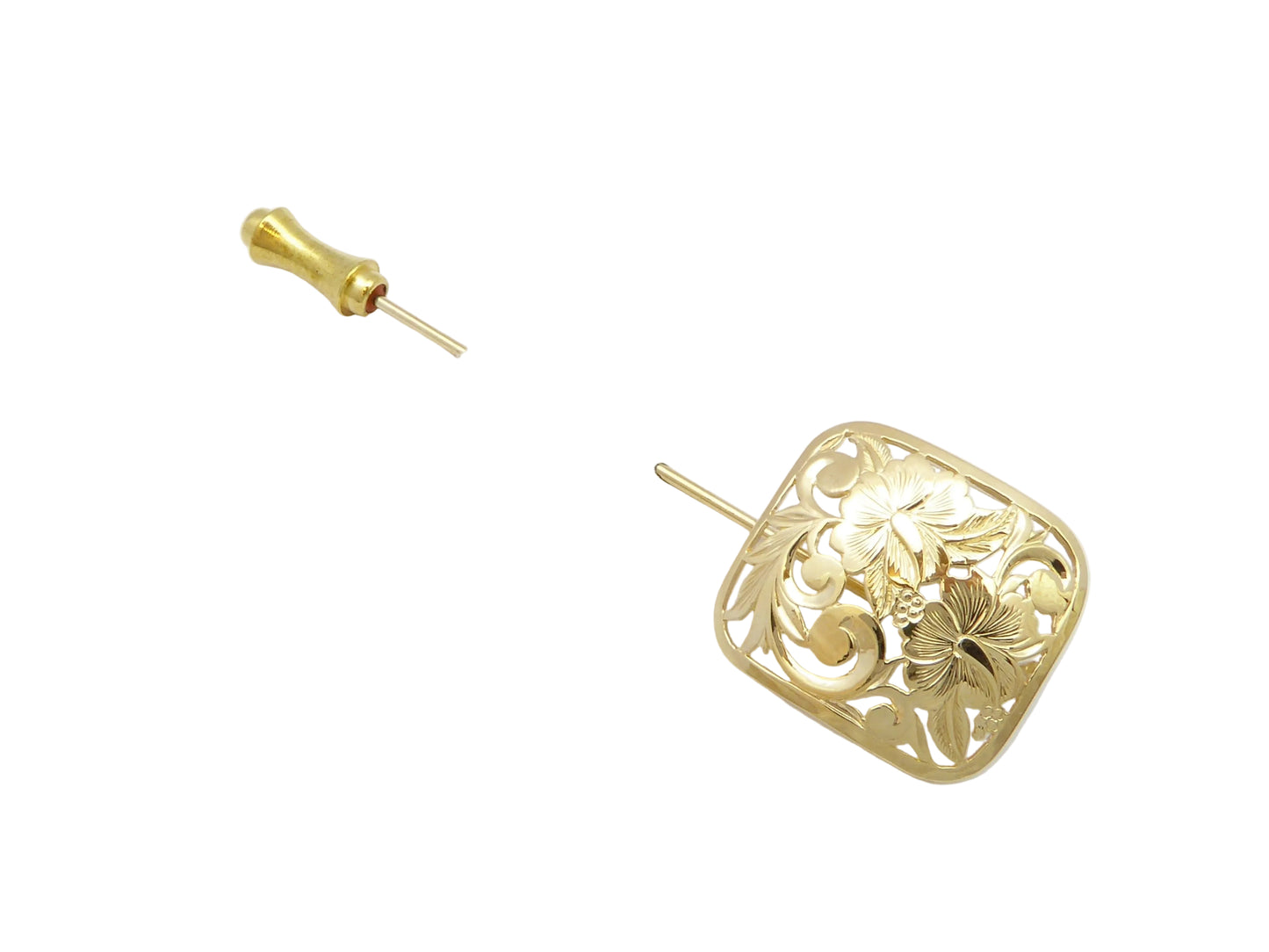 14K Puanani Stickpin Pl/Lg — Hawaiian jewelry from Ashley's Gift Shop