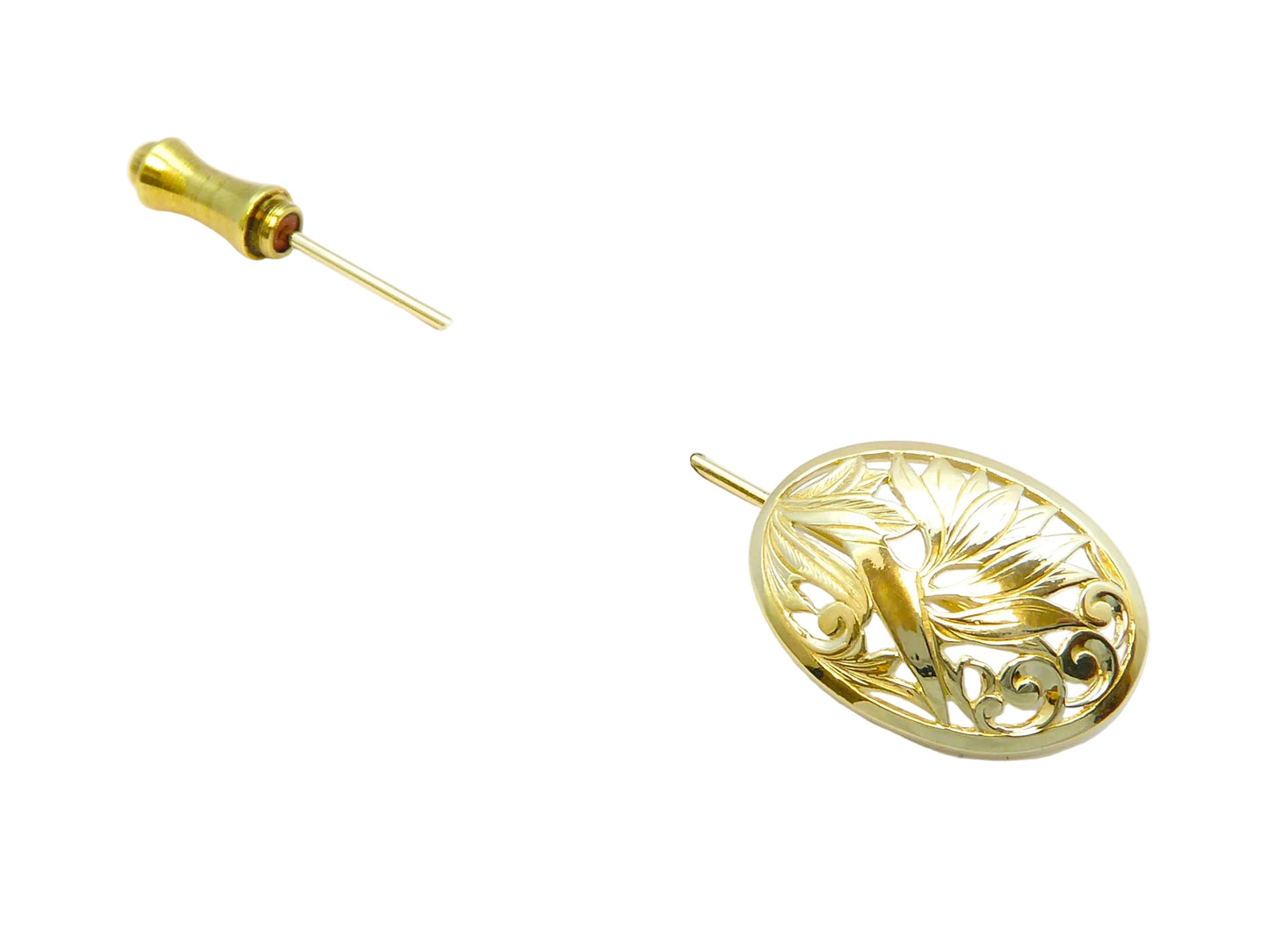 14K Bird of ParadiseStickpinPl/Med — Hawaiian jewelry from Ashley's Gift Shop