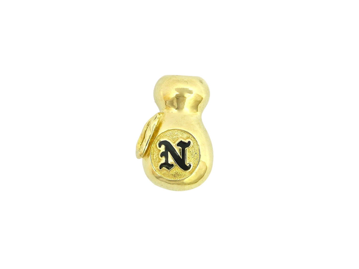 14K Ipu Pendant w/Init/Med — Hawaiian jewelry from Ashley's Gift Shop