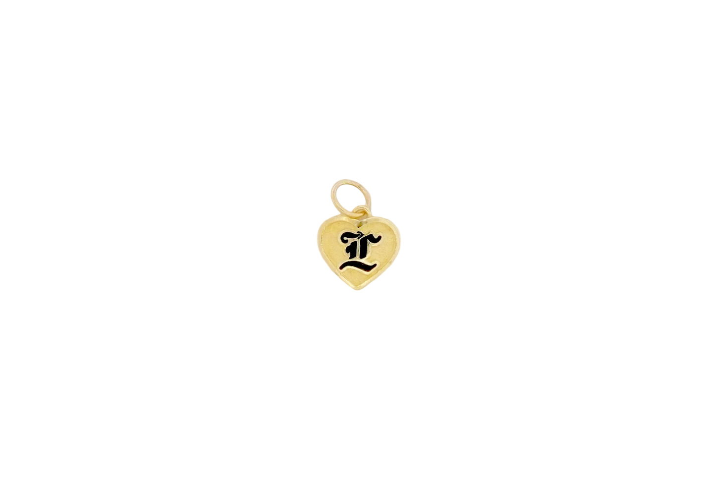 14K FS Hrt Pend R/E Ltr PL — Hawaiian jewelry from Ashley's Gift Shop