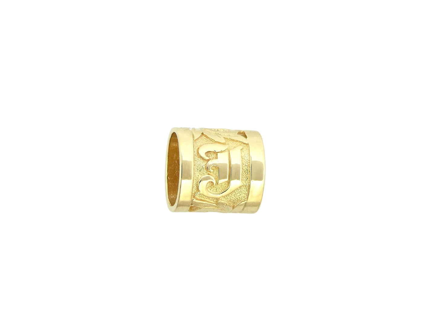 14K Floater Pd w/Rsd. Init.Pl 10mm — Hawaiian jewelry from Ashley's Gift Shop