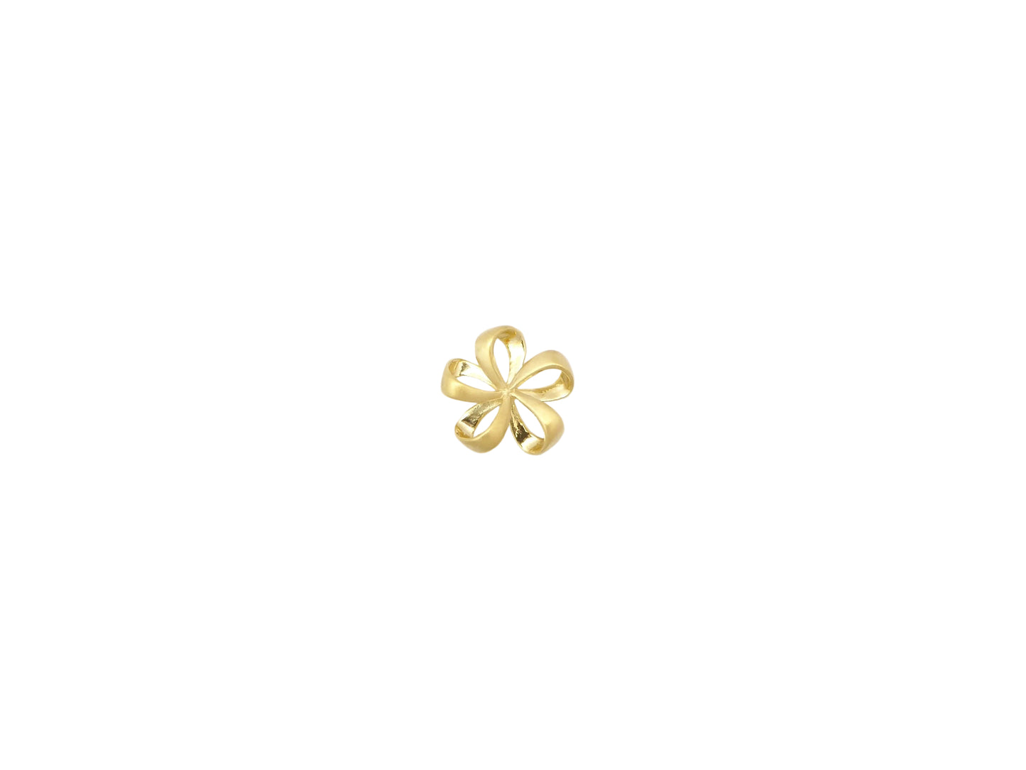 14K Ribbon Plumeria Pendant Sm. — Hawaiian jewelry from Ashley's Gift Shop