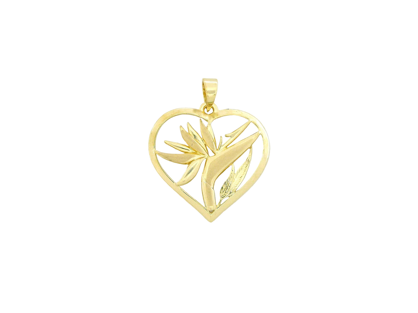 14K Heart BOP Pendant PL — Hawaiian jewelry from Ashley's Gift Shop