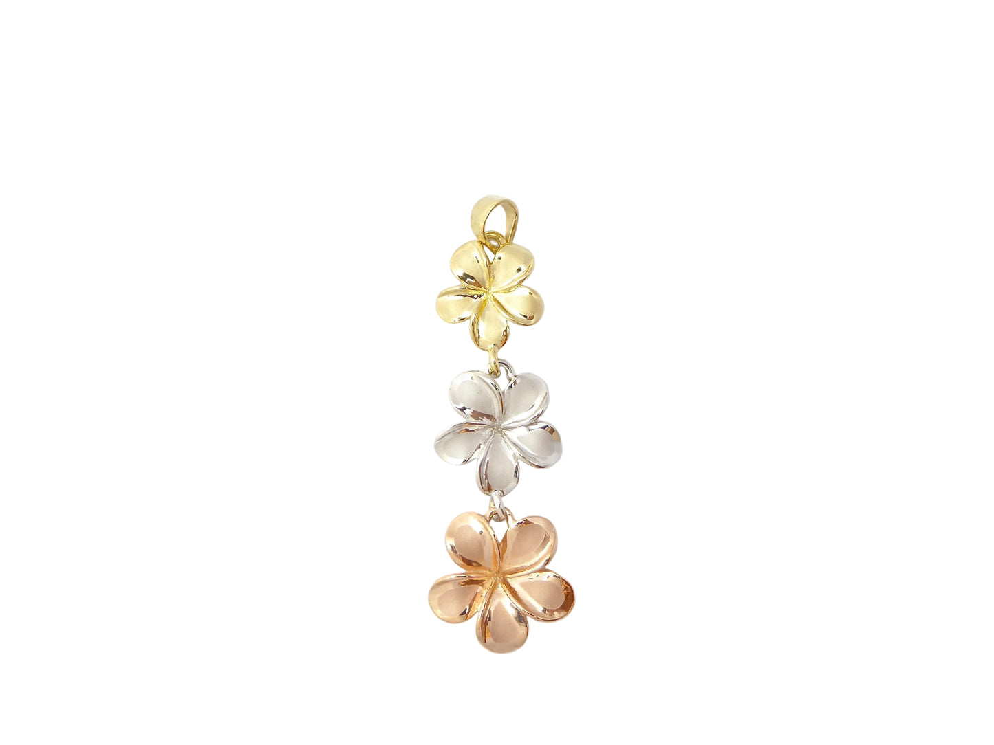 14K Plumeria #123 Pendant — Hawaiian jewelry from Ashley's Gift Shop