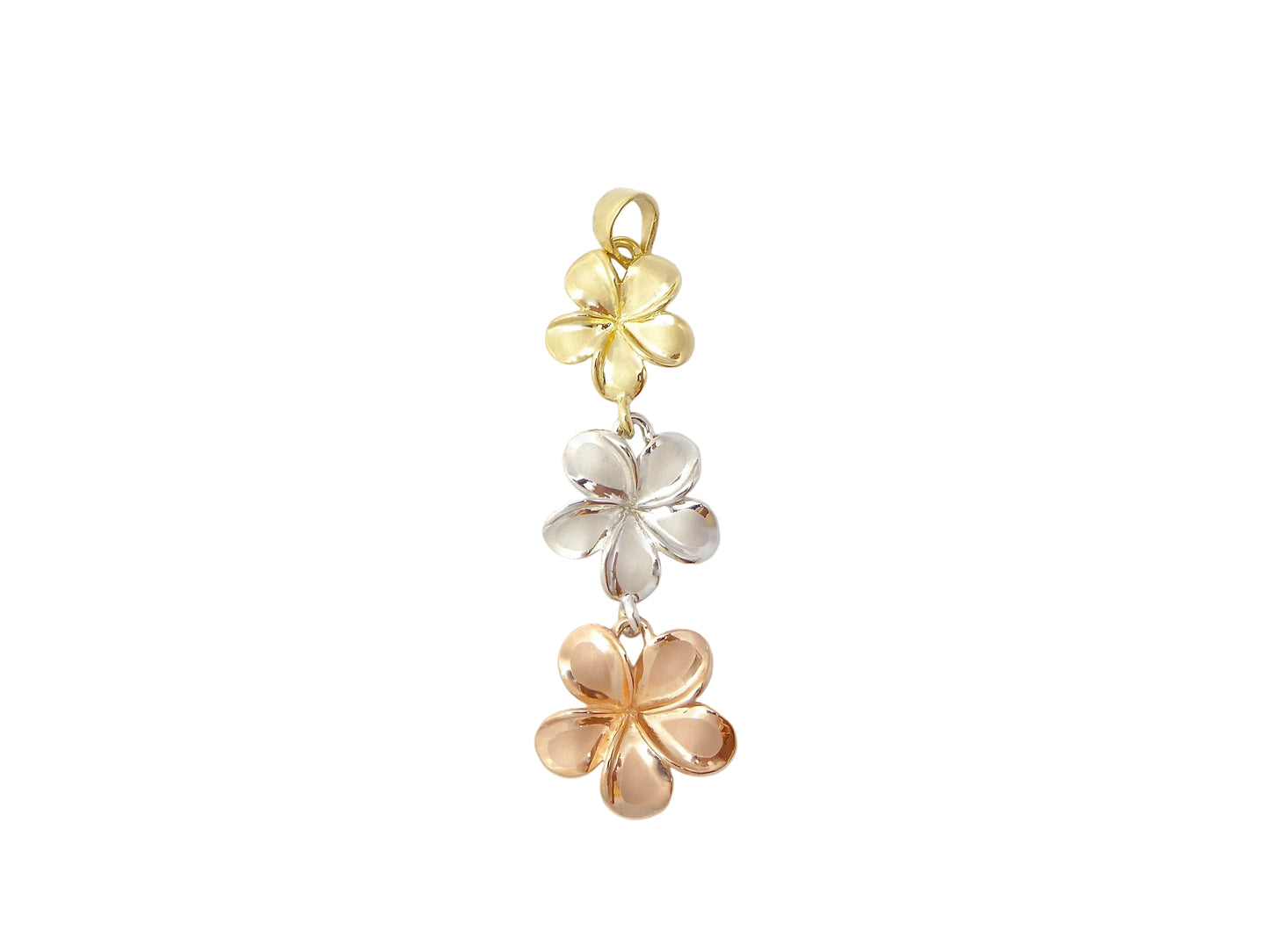 14K Plumeria #234 Pendant — Hawaiian jewelry from Ashley's Gift Shop