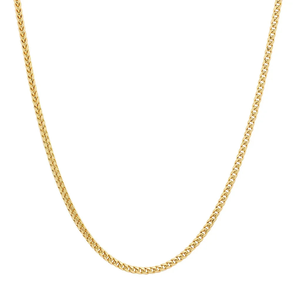 14K Yellow Gold Franco Chain (2mm) — Hawaiian jewelry from Ashley's Gift Shop