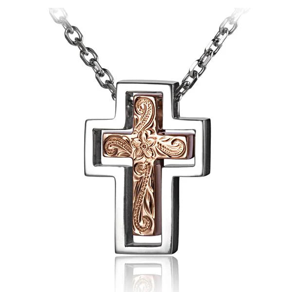2-in-1 Scroll Cross Pendant image 0
