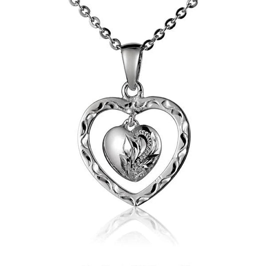 ESP Heart in Heart w/Engr. Pendant image 0