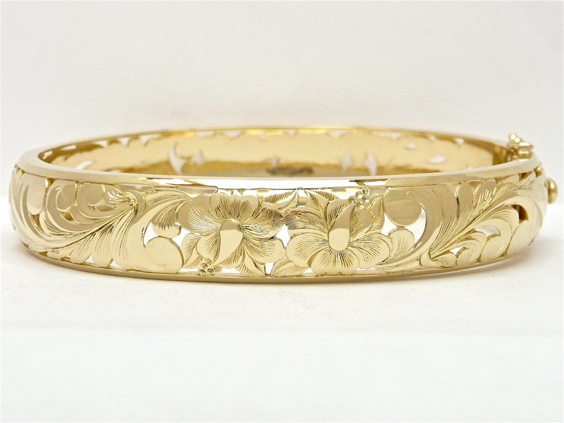 Hibiscus Flower Bangle - 12mm image 0