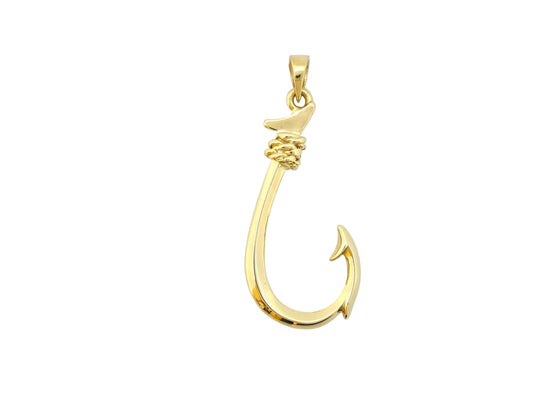 14K Gold Fish Hook — Hawaiian jewelry from Ashley's Gift Shop