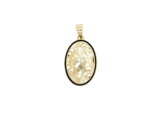 14K Gold Pendant Bird of Paradise BB Medium — Hawaiian jewelry from Ashley's Gift Shop