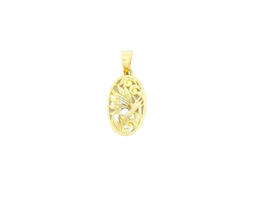 14K Gold Pendant Bird of Paradise Small — Hawaiian jewelry from Ashley's Gift Shop