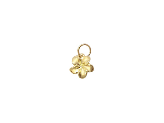 14K Gold Plumeria Pendant #1 — Hawaiian jewelry from Ashley's Gift Shop