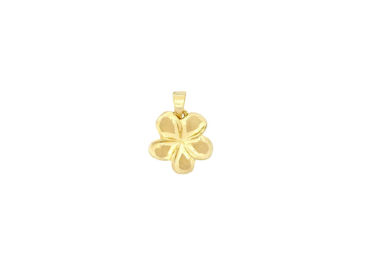 14K Gold Plumeria Pendant #2 — Hawaiian jewelry from Ashley's Gift Shop