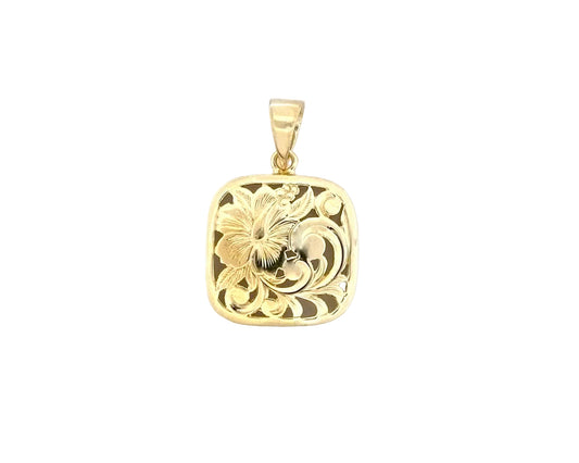14K Gold Puanani Pendant Small Plain — Hawaiian jewelry from Ashley's Gift Shop