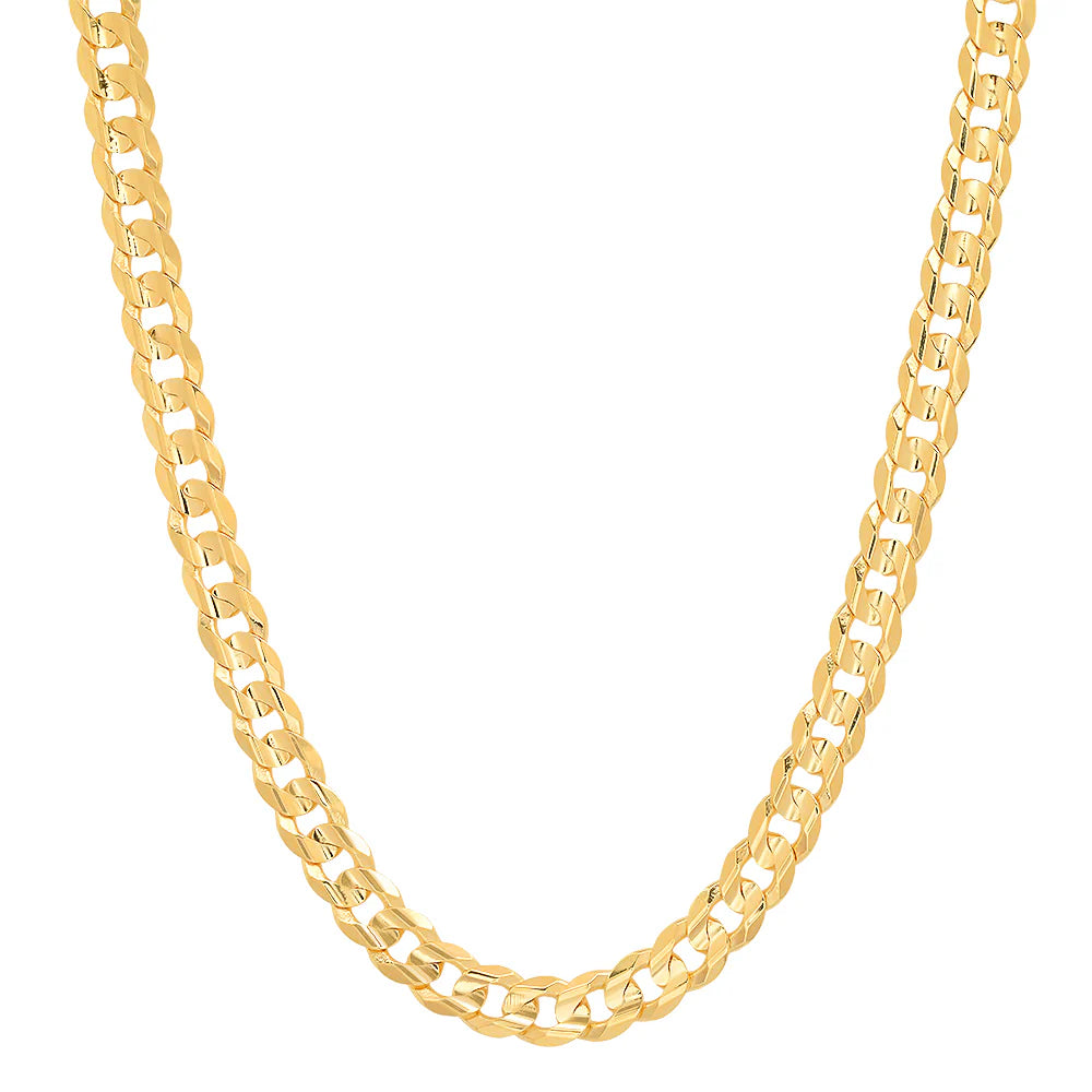 14K Yellow Gold  Flat Curb Chain (5.5mm) image 0