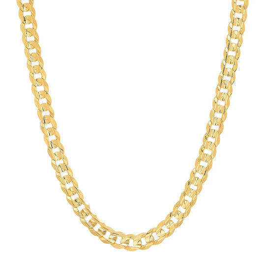 14K Yellow Gold Flat Curb Chain (5.5mm) — Hawaiian jewelry from Ashley's Gift Shop