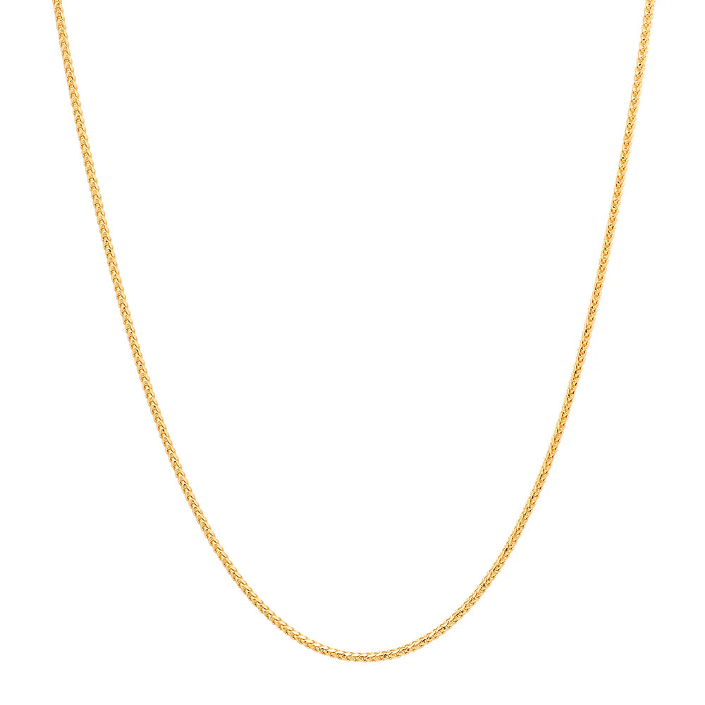 14K Yellow Gold  Franco Chain (1mm) image 0