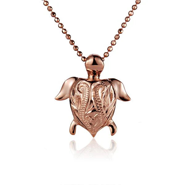 Small Turtle Scroll Pendant image 0