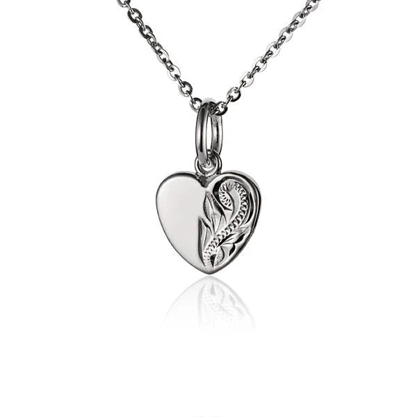 Small Scroll Heart Pendant image 0