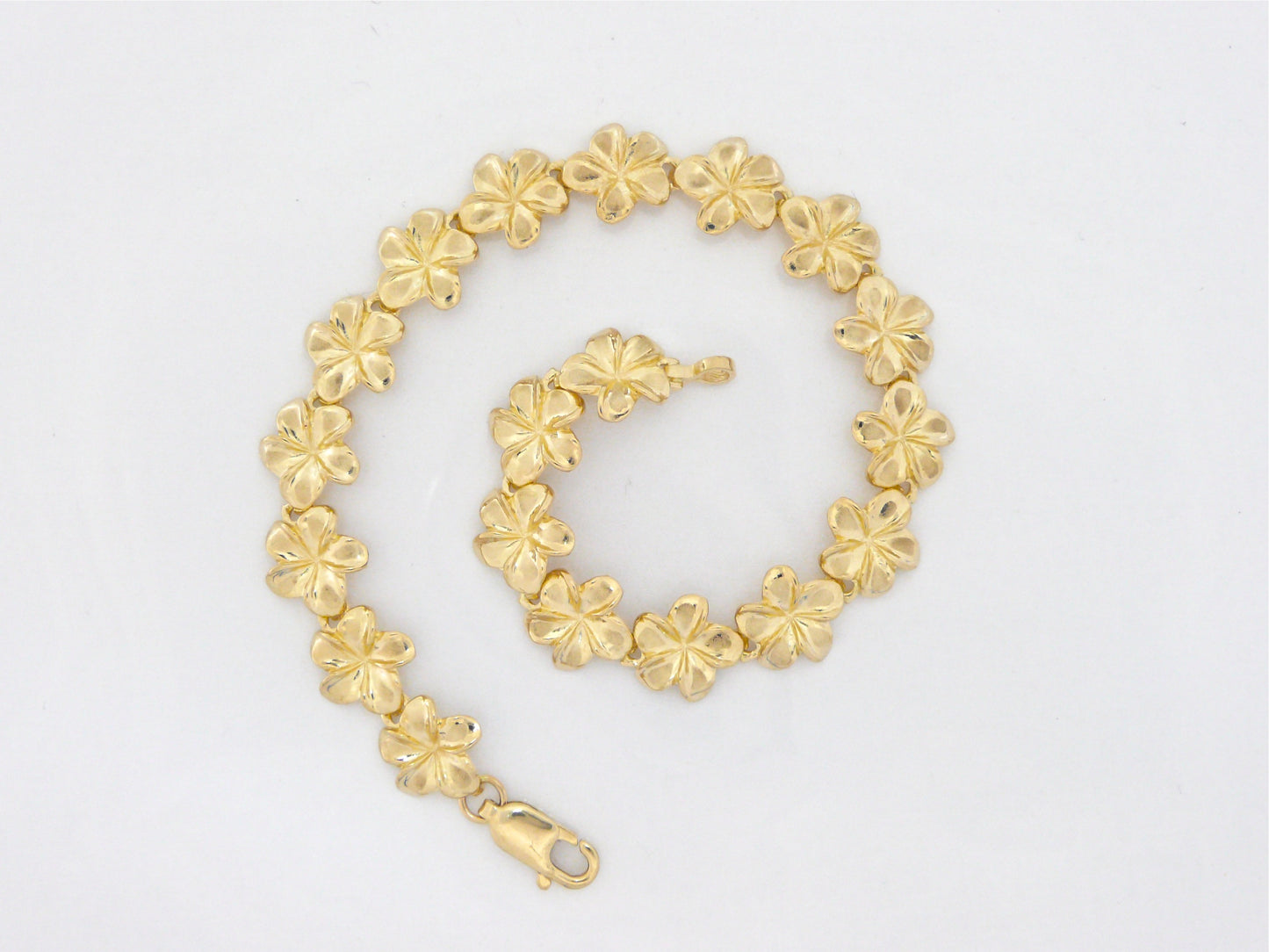 Plumeria Link Bracelet #1 image 0