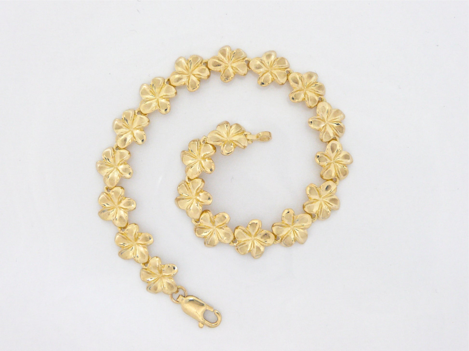 Plumeria Link Bracelet #1 image 0