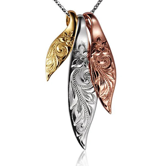 3C 3-in-1 Leave Pendant by Ashley's Gift Shop featuring a versatile leaf-shaped jewelry pendant with intricate design details.