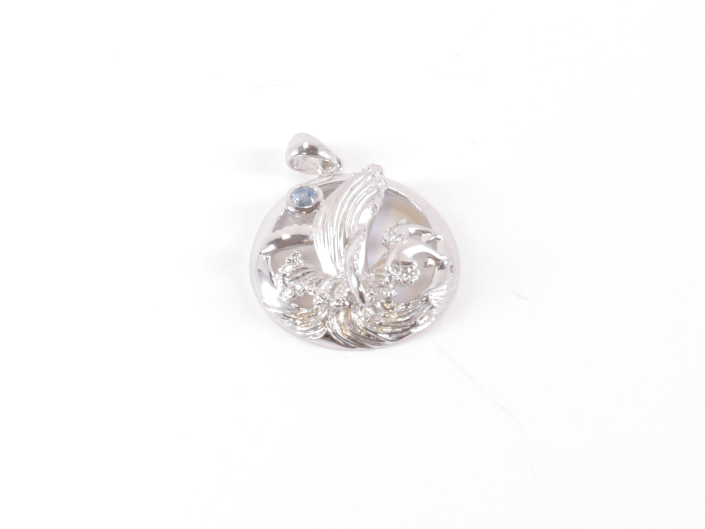 Silver Whale Pendant image 0